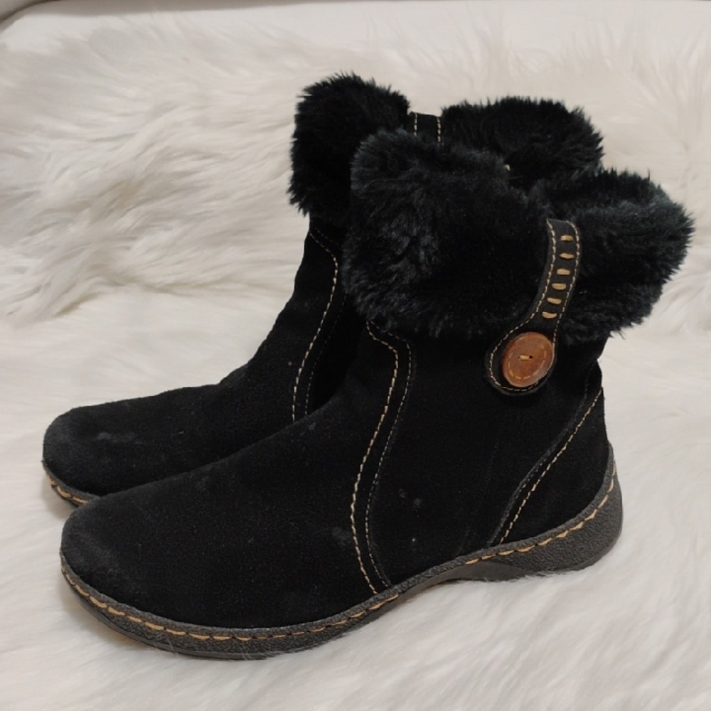 FOR @wanjean BareTraps Black Winter Rain Boots with Faux Fur Lining Sz.10